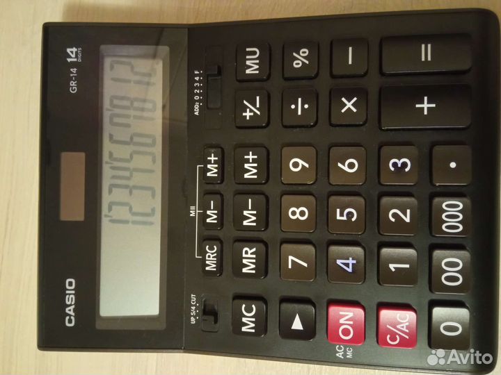 Калькулятор casio GR-14 бухгалтерский