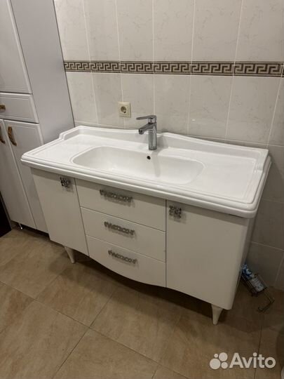 Тумба для ванной comforty 120 со смесителем