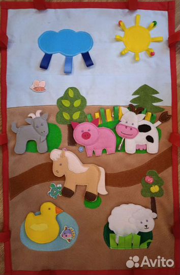 Панно из фетра, ширма, коврик