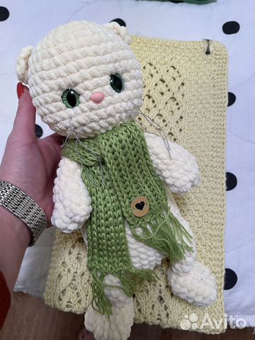 Комплект (котик и детский плед)