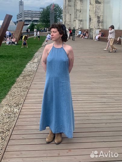 Платье джинсовое