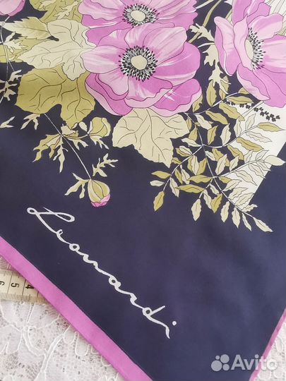 Leonardi легендарный винтажный платок италия