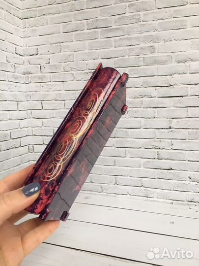 Деревянная шкатулка-купюрница новая