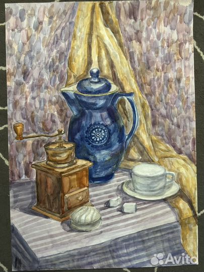 Натюрморты акварелью