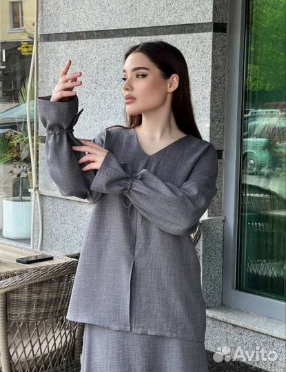 Костюм двойка лен