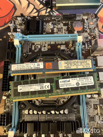 Материнская плата lga 2011 +xeon e5 2640 +озу