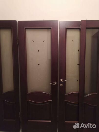 Дверь межкомнатная со стеклом бу