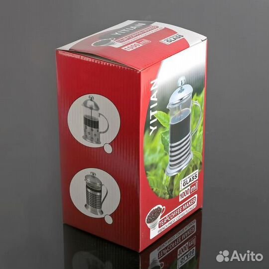 Чайник заварочный френч - пресс 'Келли', 1 л, цвет