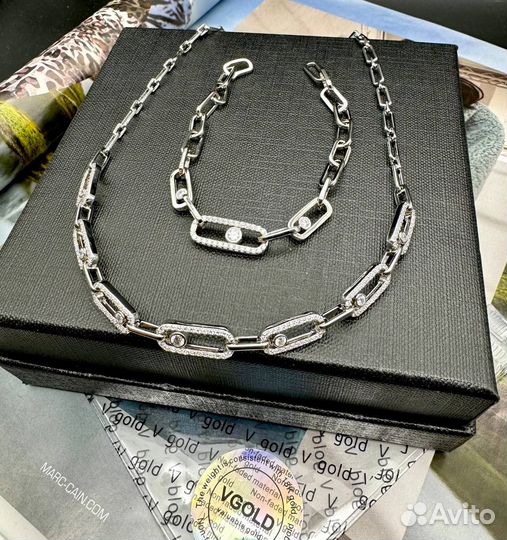 Комплект Messika Vgold, цирконы