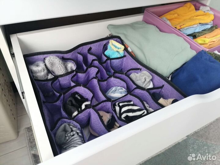 Коробка складная для хранения 24 секции высота 9см