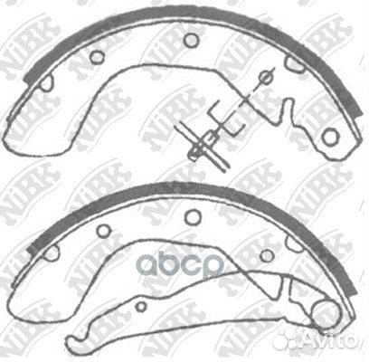 FN11622-nibk колодки барабанные Opel Astra F 1
