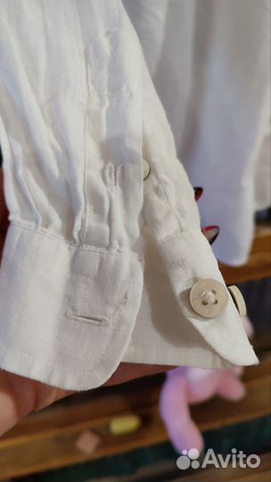 Льняная рубашка 128 см