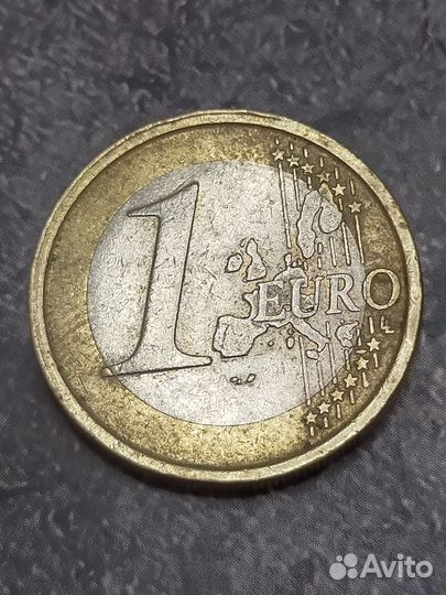 1 евро 2002г. Италия