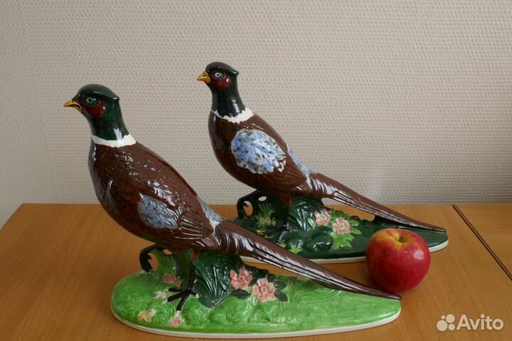 Статуэтки Фазаны. Фаянс. Голландия. 25 см