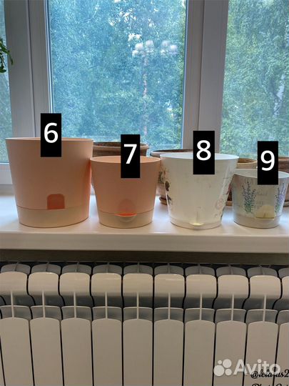 Горшки керамическ глиняные, пластиковые для цветов