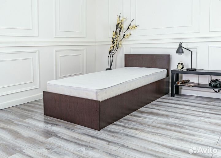 Кровать с матрасом 90х200 Марс венге