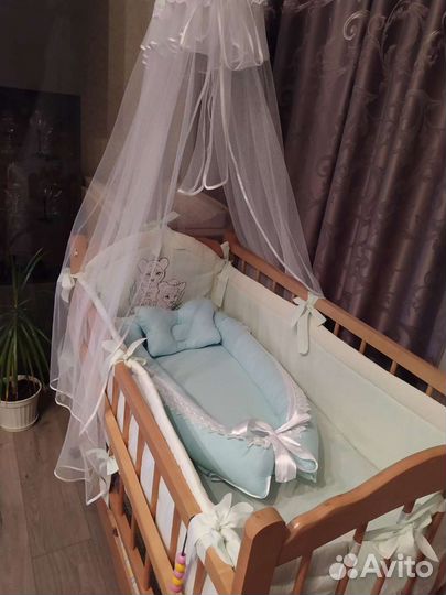 Кокон-гнёздышко с подушечкой для новорожденного