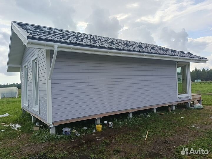 Дом каркасный Фахверк 54 м2