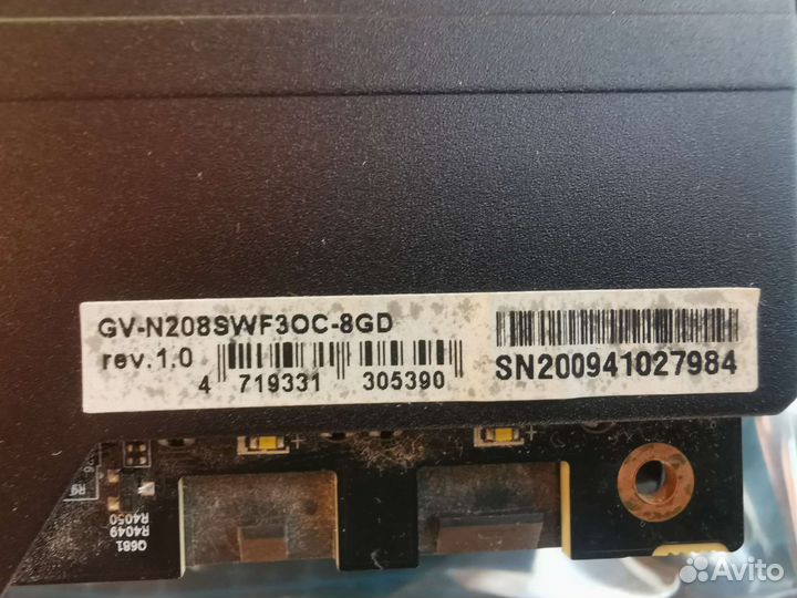 Видеокарта Gigabyte RTX 2080 super 8Gb