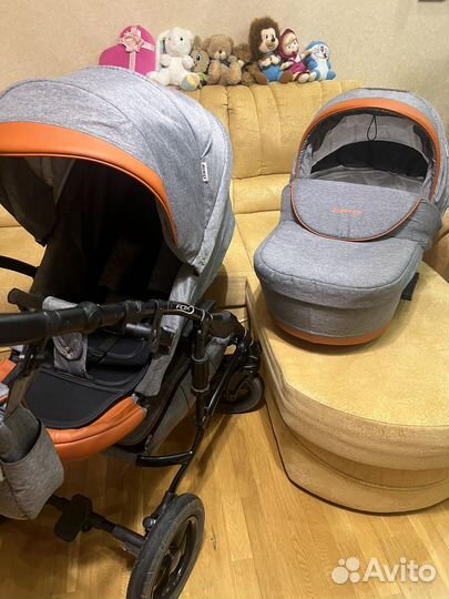 Коляска 2 в 1 в идеальном сост + автолюлька