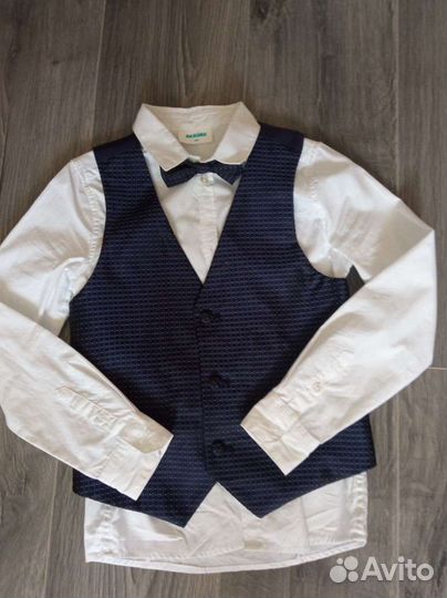 Комплект: рубашка, жилетка, бабочка Acoola р. 128