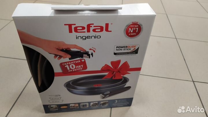 Набор сковородок Tefal Ingenio 24,28см,съемн ручка