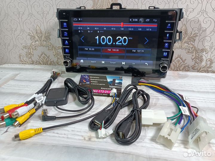 Магнитола Toyota Corolla android новая