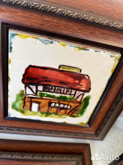 Картины панно авторская надглазурная роспись