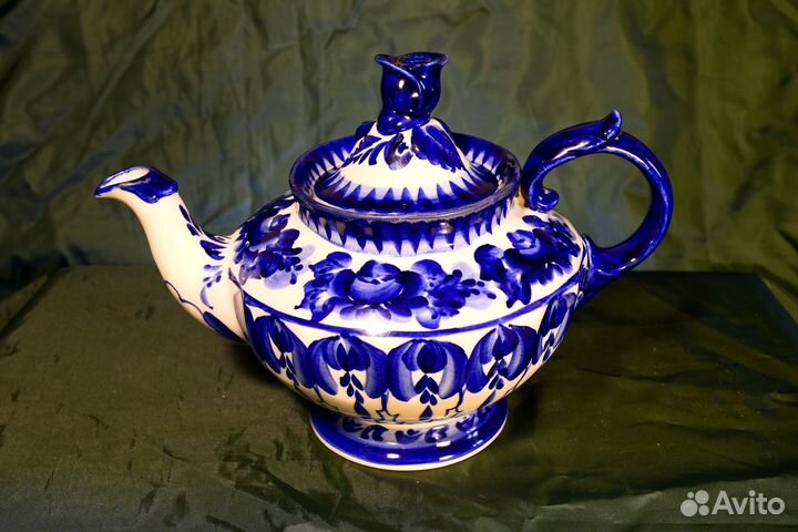 Гжель чайник заварной