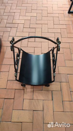 Везувий дровница кованая D130B бронза