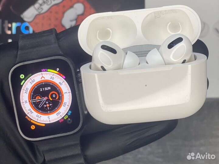 AirPods Pro + Apple Watch 8 ultra mini 41mm