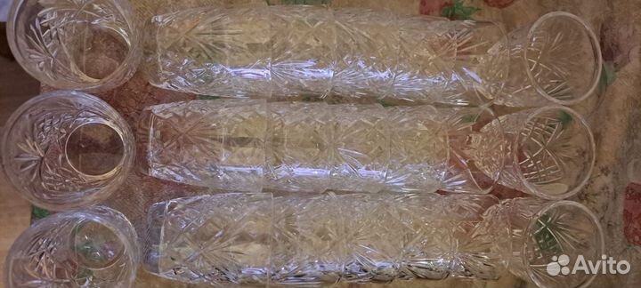 Дядьковский хрусталь, сср. Рюмки 21 шт