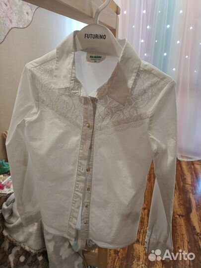 Блузка школьная 128