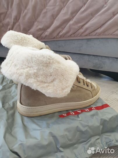 Ботинки зимние prada 37