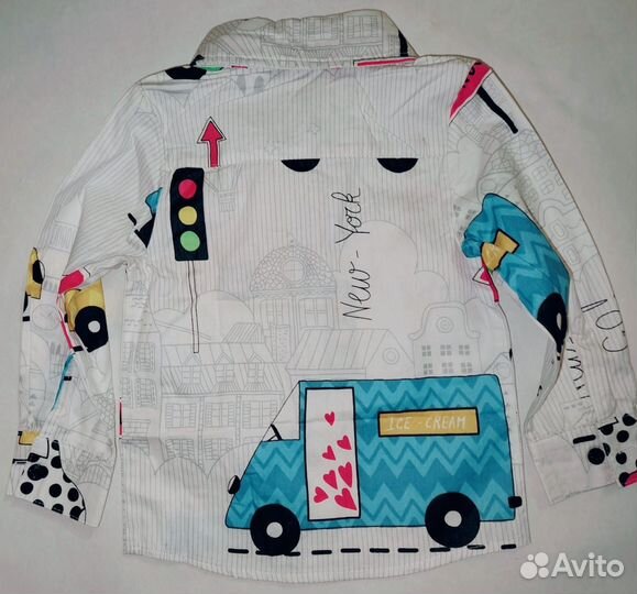 Рубашка для мальчика 86 92