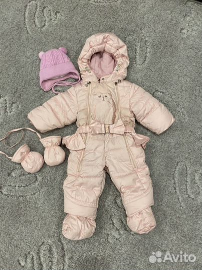 Зимний комбинезон для девочки размер 68