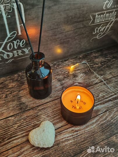 Ароматическая свеча с посланием