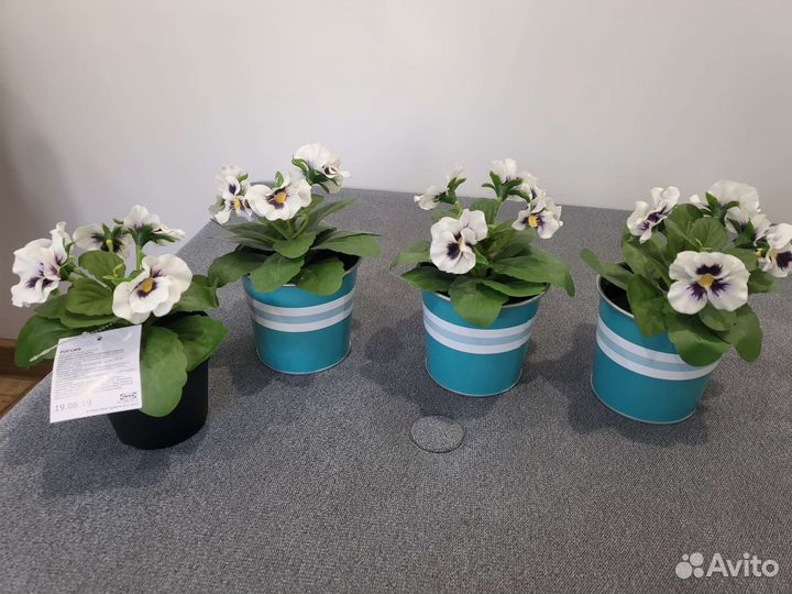 Искуственные цветы, трава для интерьера икеа