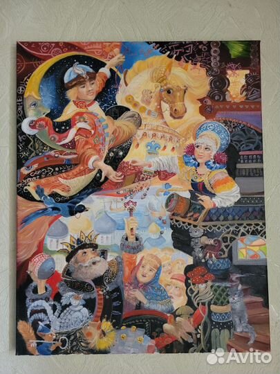 Картина маслом на холсте Сказка