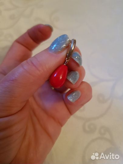 Серьги серебро 925