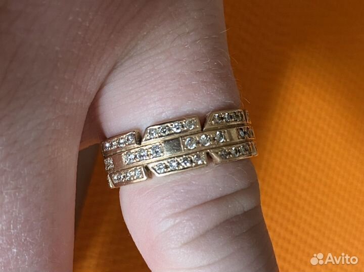Золотое кольцо с бриллиантами Cartier