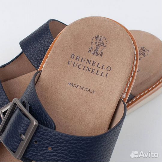 Мужские шлепанцы Brunello Cucinelli 40 41 премиум