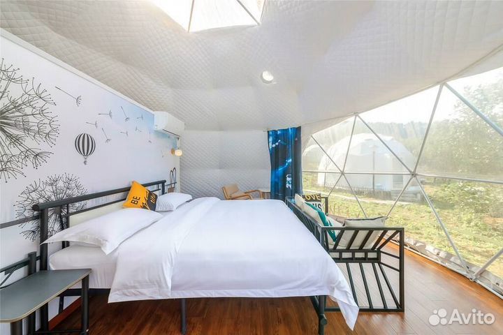 Сферический шатер зима/лето Геокупол Глэмпинг Юрта