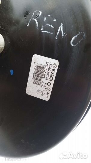 Вакуумный усилитель тормозов гтц renault fluence ф