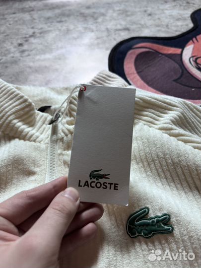 Вельветовая куртка Lacoste белая