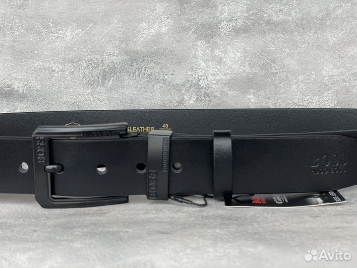 Мужской кожаный ремень Hugo Boss