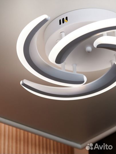 Люстра потолочная светодиодная 5 ламп эксклюзив