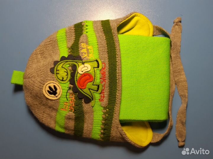 Шапка + шарф весна/осень 1 год Новые