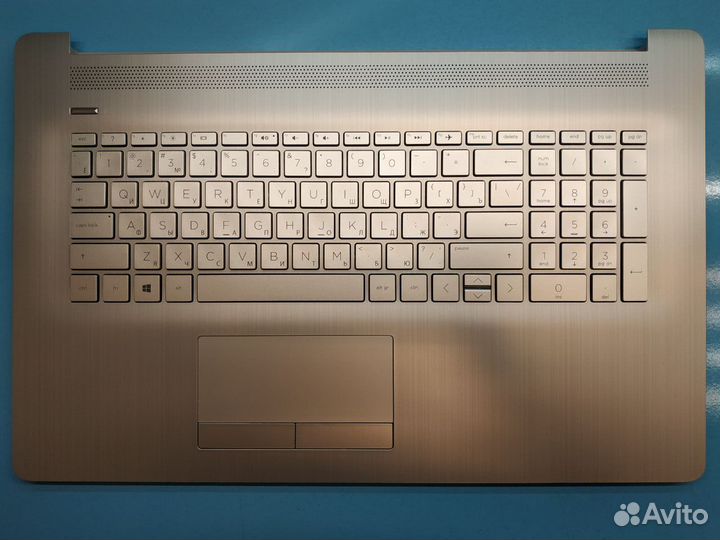 Топкейс с клавиатурой ноутбука HP 17-BY 17-CA серы