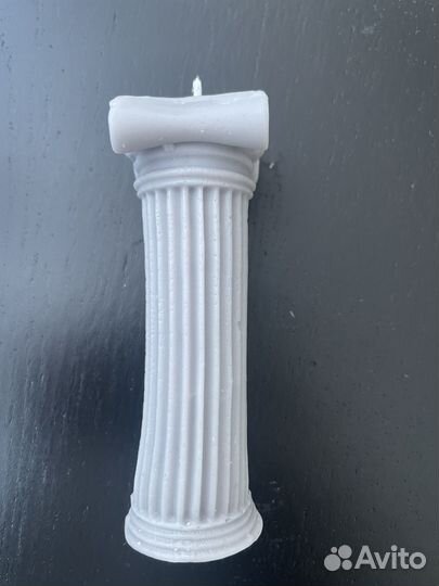 Соевая свеча античная колонна